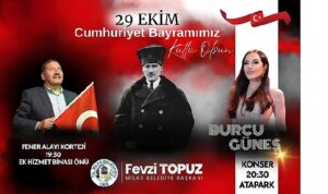 29 Ekim Cumhuriyet Bayramı Fener Alayı ve Burcu Güneş Konseriyle Kutlanacak