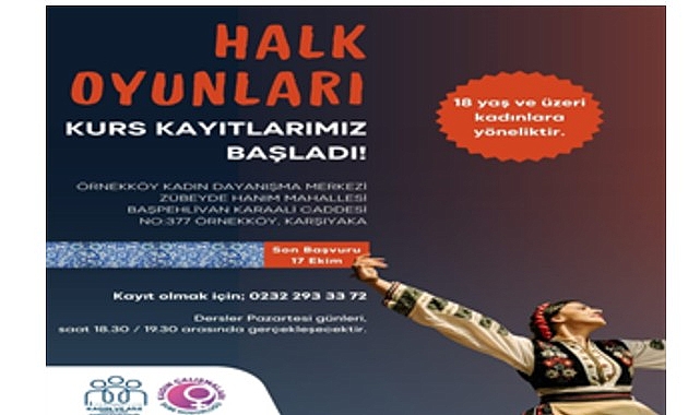 Kadınlara özel halk oyunları kursu başlıyor