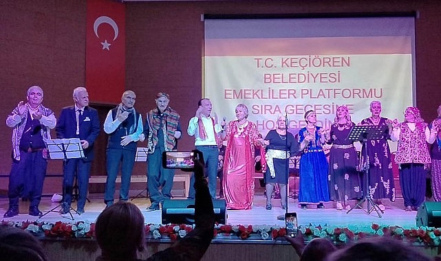 Keçiören’de Emekliler Platformu’ndan Sıra Gecesi Coşkusu