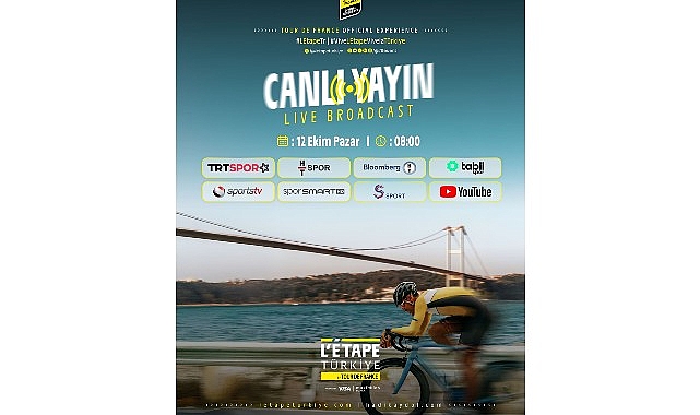 L’Étape Türkiye by Tour de France, 12 Ekim Pazar Günü Canlı Yayınla Ekranlarda