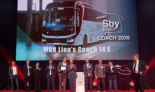 MAN Lion’s Coach E, “2026 Yılının Sürdürülebilir Otobüsü” seçildi