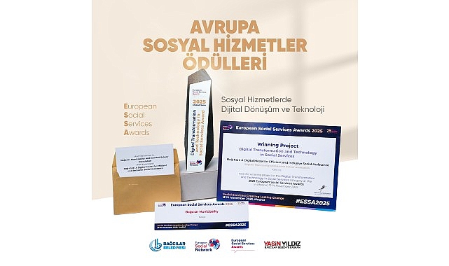 Bağcılar Belediyesi’ne Avrupa Sosyal Hizmetler Ödülü