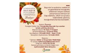 Bayındır’da Sonbahar Temalı Fotoğraf Yarışması Başladı