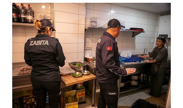 Güzelbahçe Belediyesi zabıta ekiplerinden restoranlara sıkı denetim