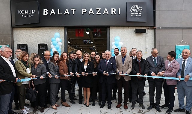 Nilüfer’in modern pazar alanı Balat’ta hizmete açıldı