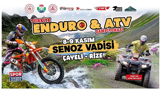 Senoz Vadisi’nde Türkiye Enduro ve ATV Şampiyonası Canlı Yayında