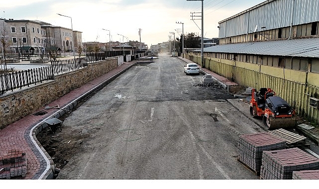 Büyükşehir çalışıyor, Darıca Özbay Sokak yenileniyor