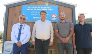 Seferihisar Belediyesi Arama Kurtarma ekibi Afad Akreditasyon Sertifikası aldı